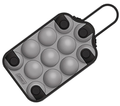 Transportador para 12 huevos gris de plástico