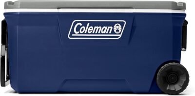 Hielera 316 Coleman 100 QT, 5863 Azul Con Gris Y Blanco